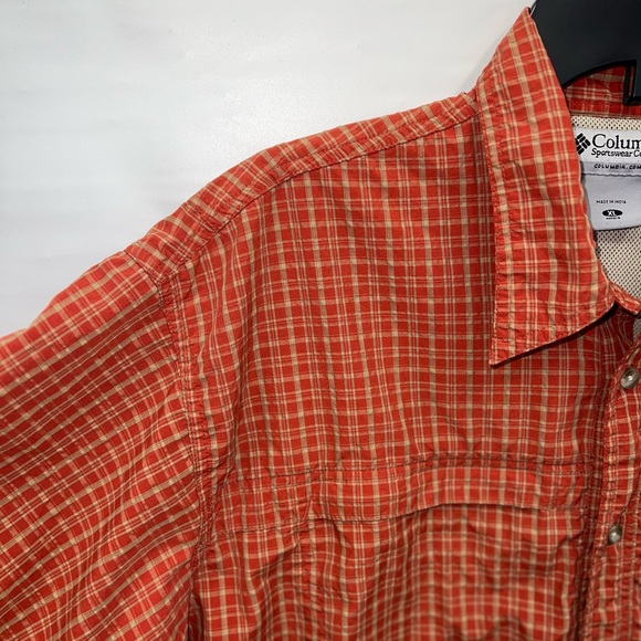 Columbia Shirt Mens Extra Large Multicolor Short Sleeve Vented Cotton Blend - Picture 5 of 15